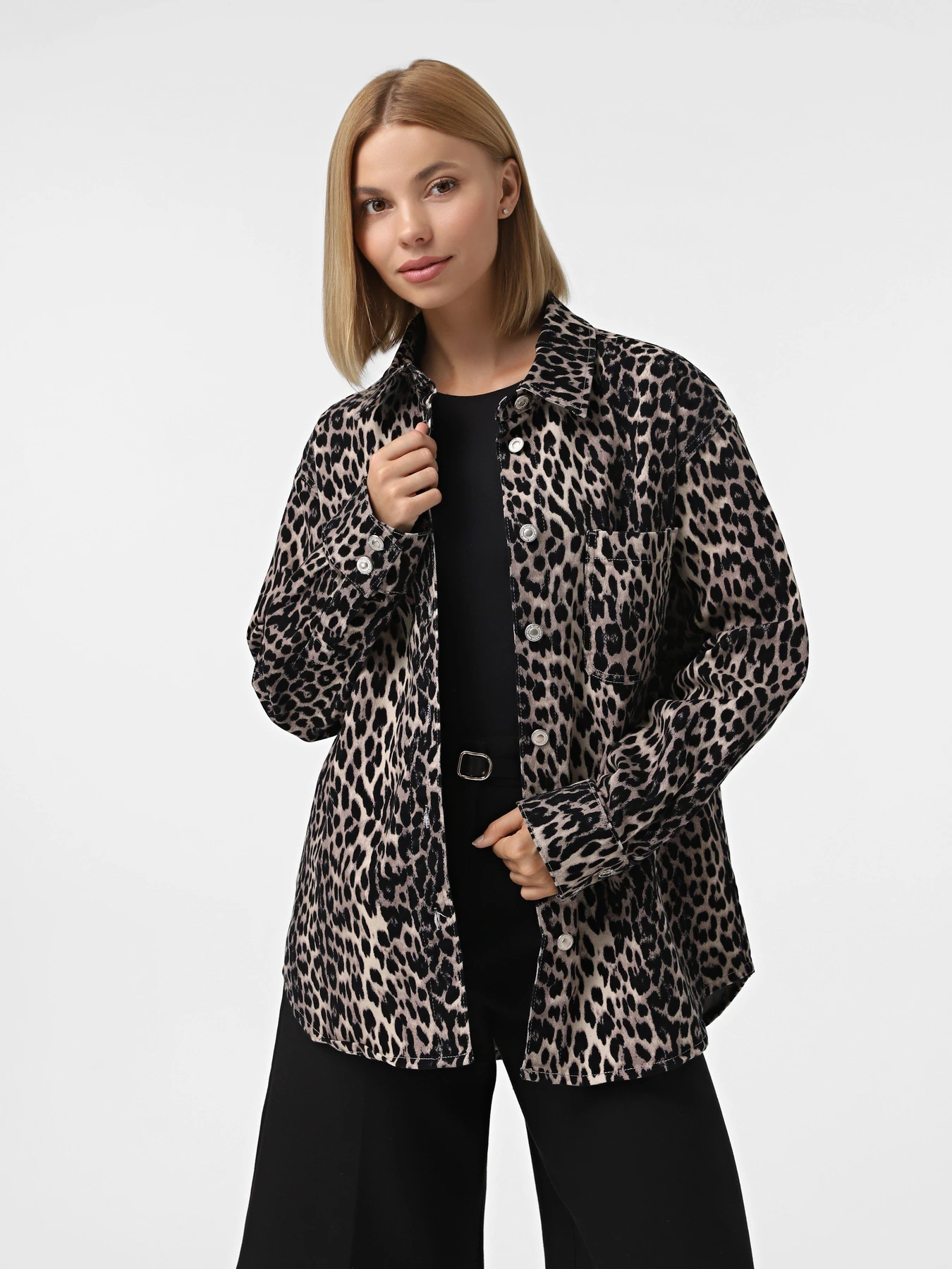 Сорочки Only модель 15342526_Black LEO Сорочки Only модель 15342526_Black LEO Фото