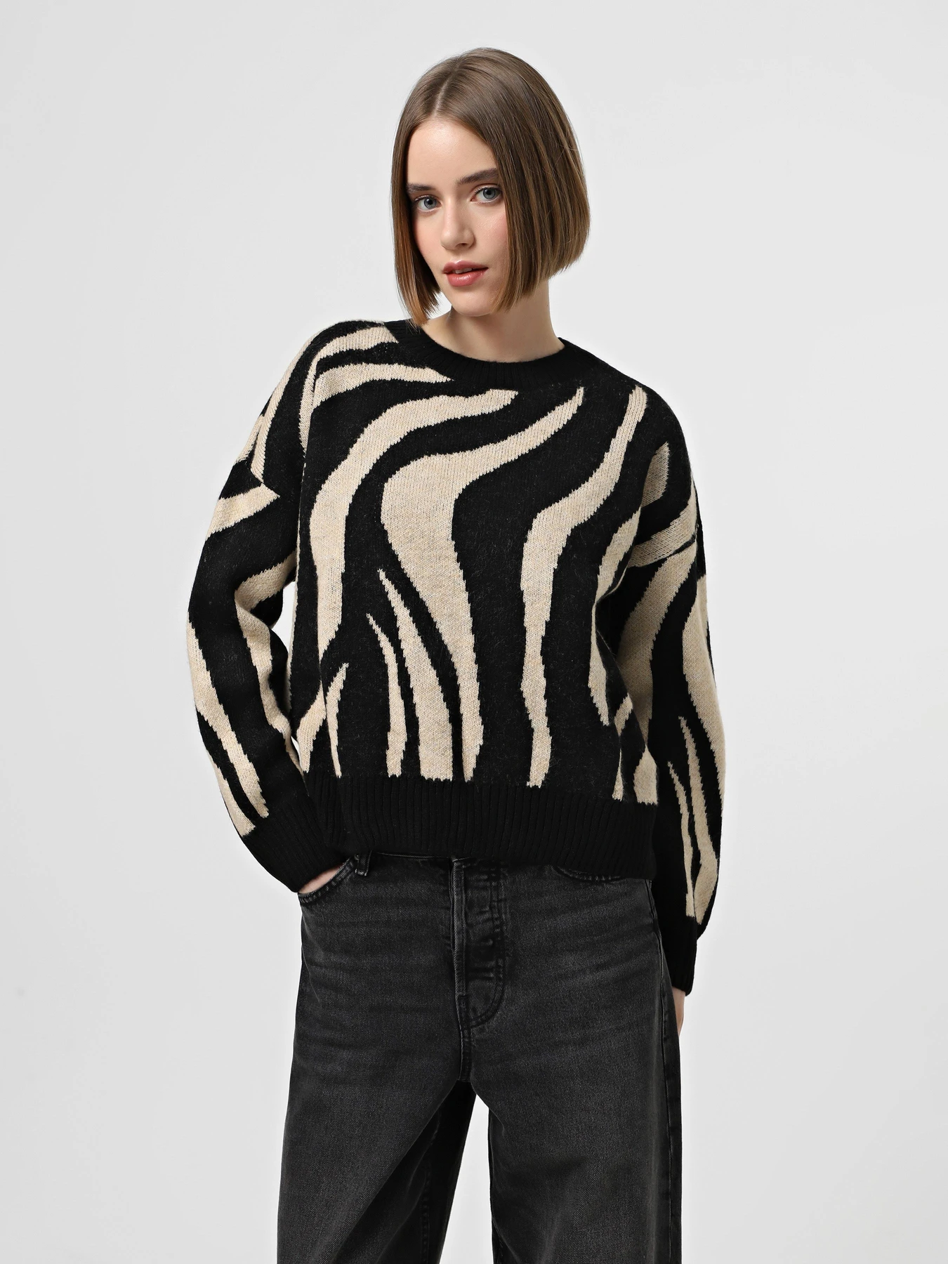 Светри та кардигани Only модель 15328215_Black Humus Светри та кардигани Only модель 15328215_Black Humus Фото