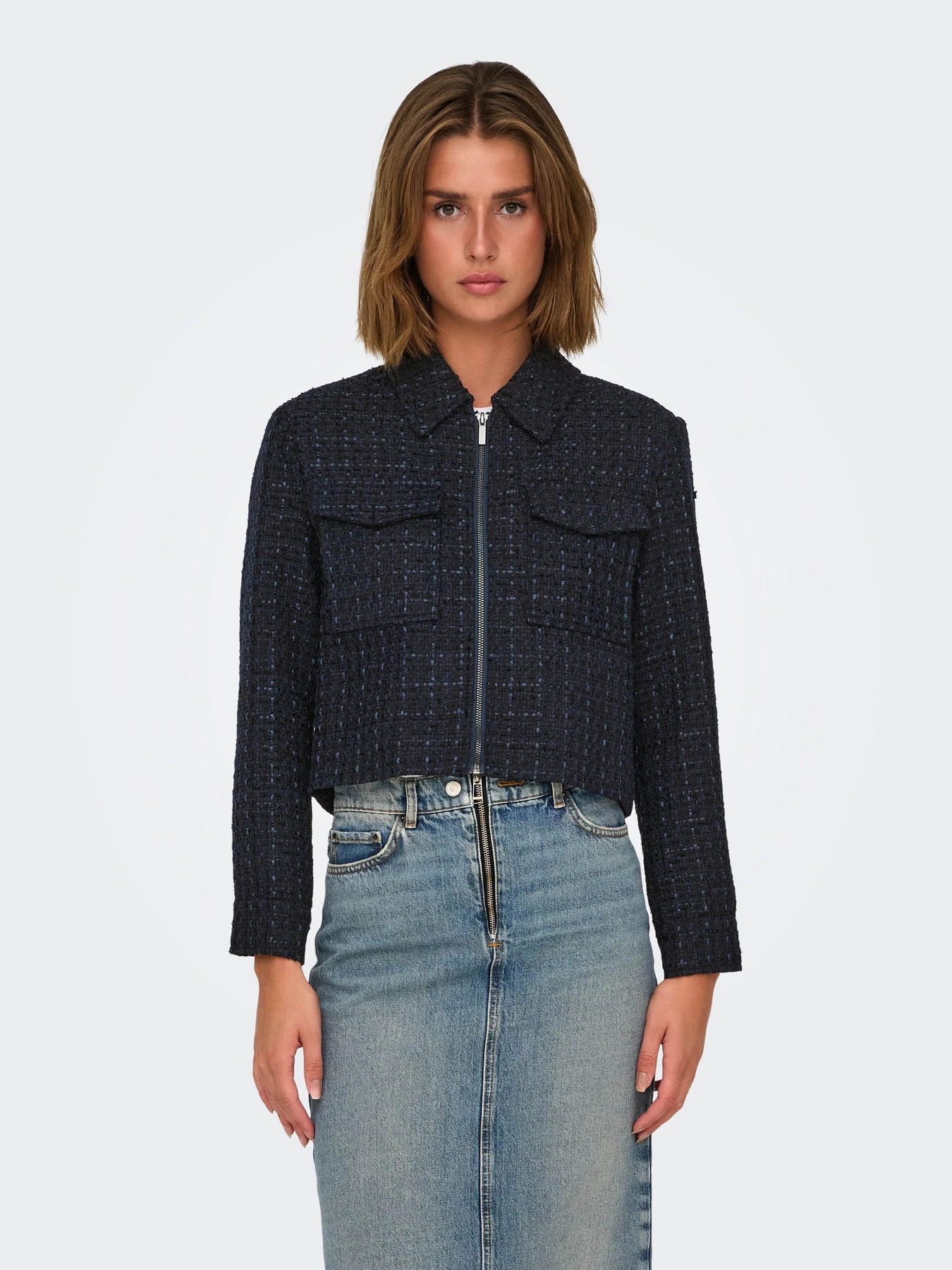 Пиджаки Only модель 15334275_Navy Blazer Пиджаки Only модель 15334275_Navy Blazer Фото