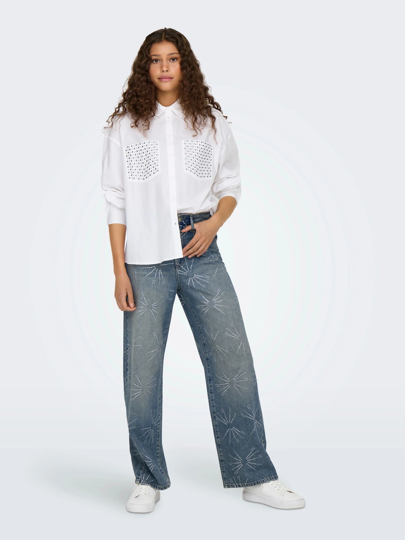 Сорочки Only модель 15334082_Bright White Сорочки Only модель 15334082_Bright White Фото