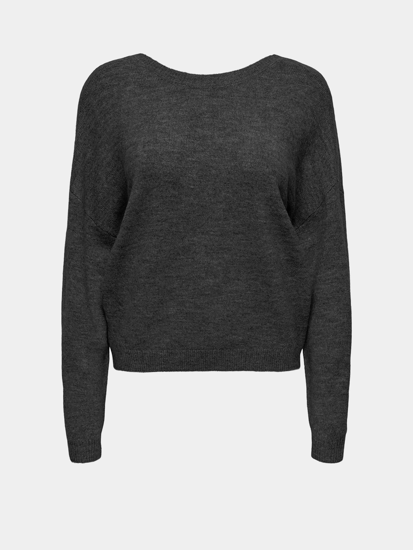 Свитры и кардиганы Only модель 15329229_Dark Grey Melange Black la Свитры и кардиганы Only модель 15329229_Dark Grey Melange Black la Фото
