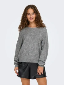 Светри та кардигани Only модель 15329229_Light Grey Melange Black l Фото