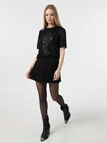 Сорочки Only модель 15336591_Black BLACK W. BLACK SEQUI Фото