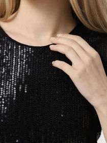 Сорочки Only модель 15336591_Black BLACK W. BLACK SEQUI Фото