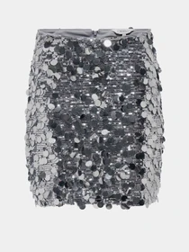 Юбки Only модель 15336231_Silver W SILVER SEQUINS Фото