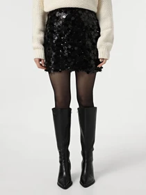 Юбки Only модель 15336231_Black W BLACK SEQUINS Фото