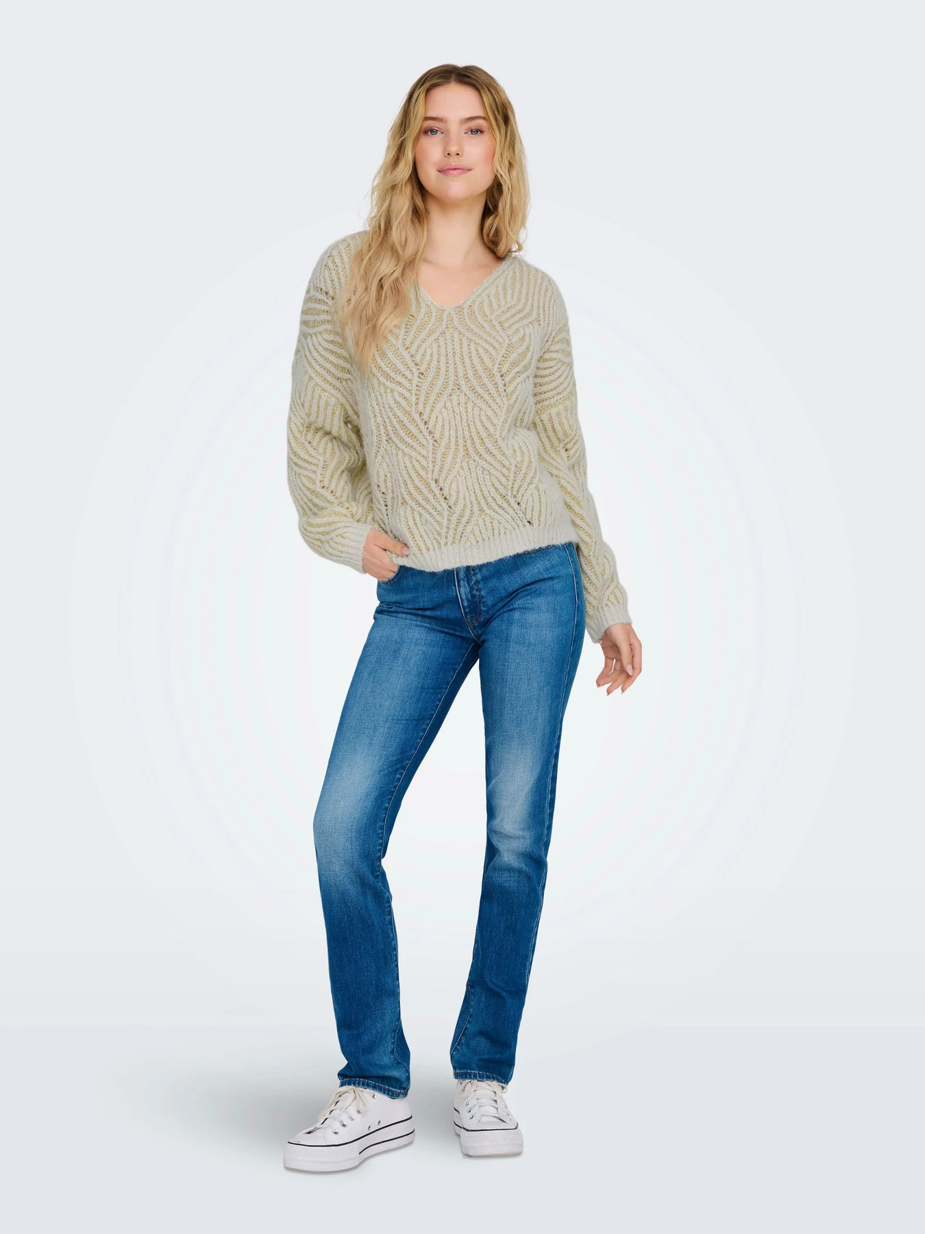 Светри та кардигани Only модель 15334862_Cloud Dancer Soft Chambray Светри та кардигани Only модель 15334862_Cloud Dancer Soft Chambray Фото