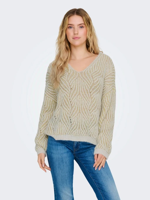 Свитры и кардиганы Only модель 15334862_Cloud Dancer Soft Chambray Фото