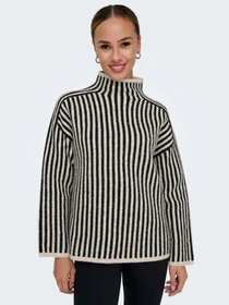 Светри та кардигани Only модель 15334883_Oatmeal Melange/Black Фото
