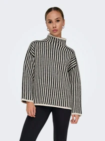 Светри та кардигани Only модель 15334883_Oatmeal Melange/Black Фото