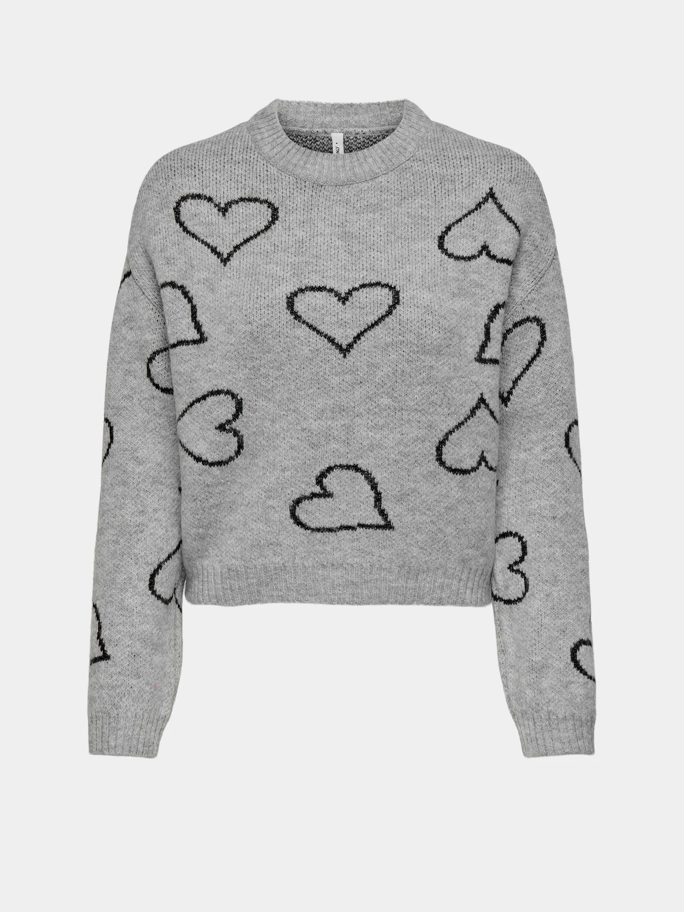 Свитры и кардиганы Only модель 15335027_Light Grey Melange Black o Свитры и кардиганы Only модель 15335027_Light Grey Melange Black o Фото