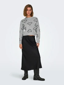 Свитры и кардиганы Only модель 15335027_Light Grey Melange Black o Фото