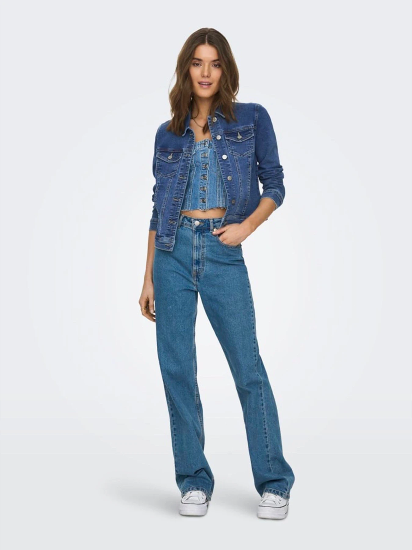 Куртки и дубленки Only модель 15243147_Medium Blue Denim Куртки и дубленки Only модель 15243147_Medium Blue Denim Фото