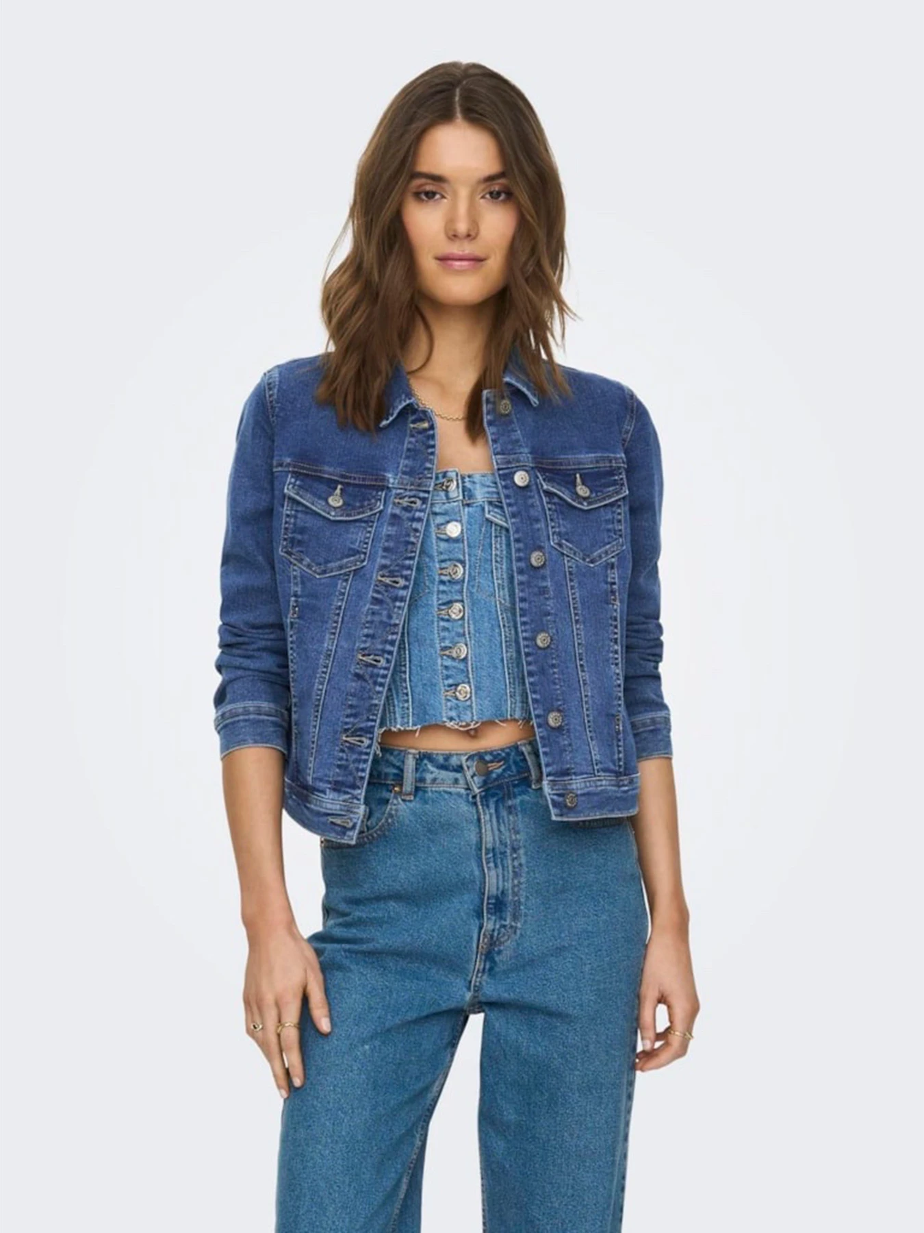 Куртки и дубленки Only модель 15243147_Medium Blue Denim Куртки и дубленки Only модель 15243147_Medium Blue Denim Фото