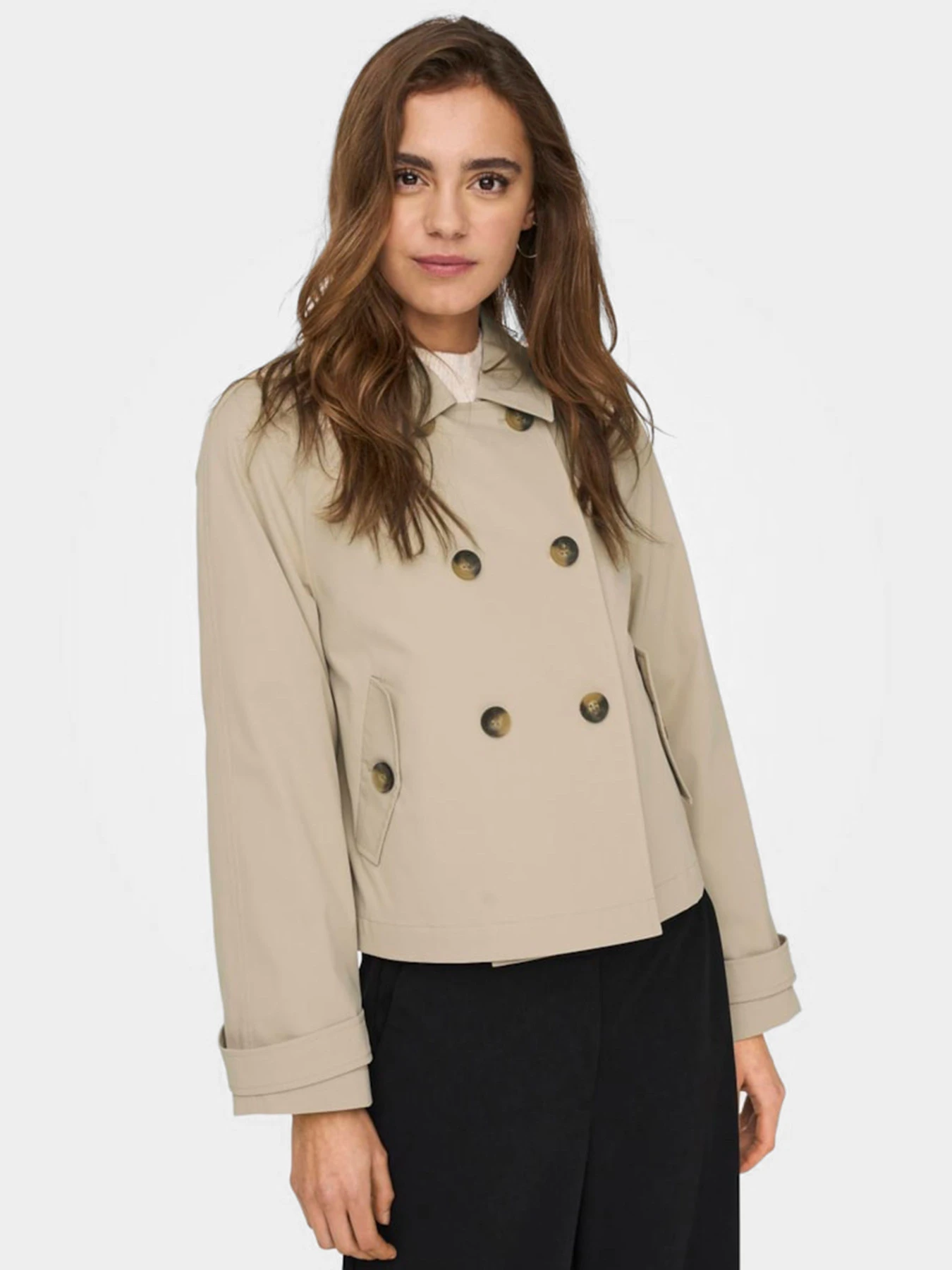 Пальто и плащи Only модель 15274982_Oxford Tan Пальто и плащи Only модель 15274982_Oxford Tan Фото