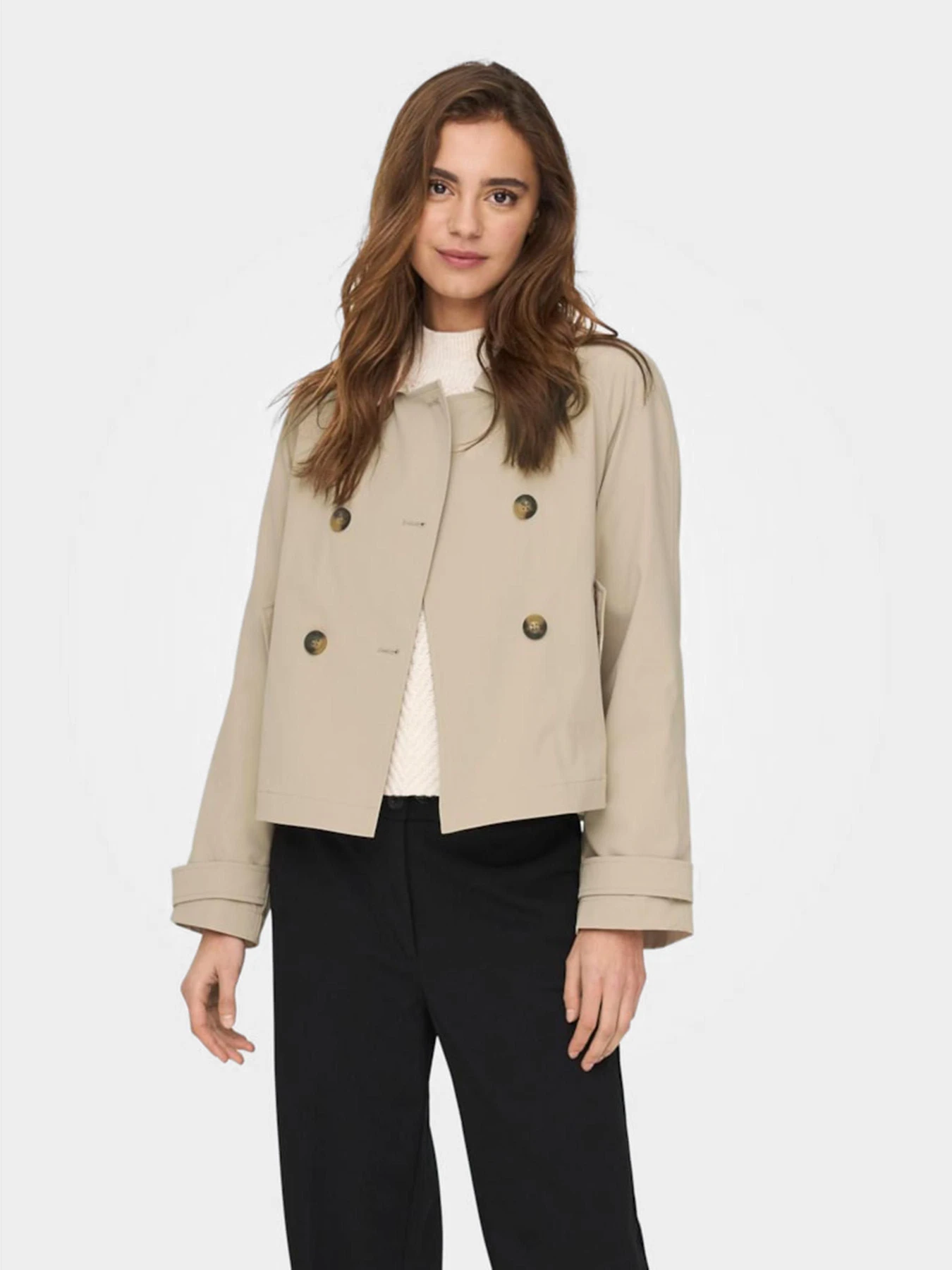 Пальто и плащи Only модель 15274982_Oxford Tan Пальто и плащи Only модель 15274982_Oxford Tan Фото