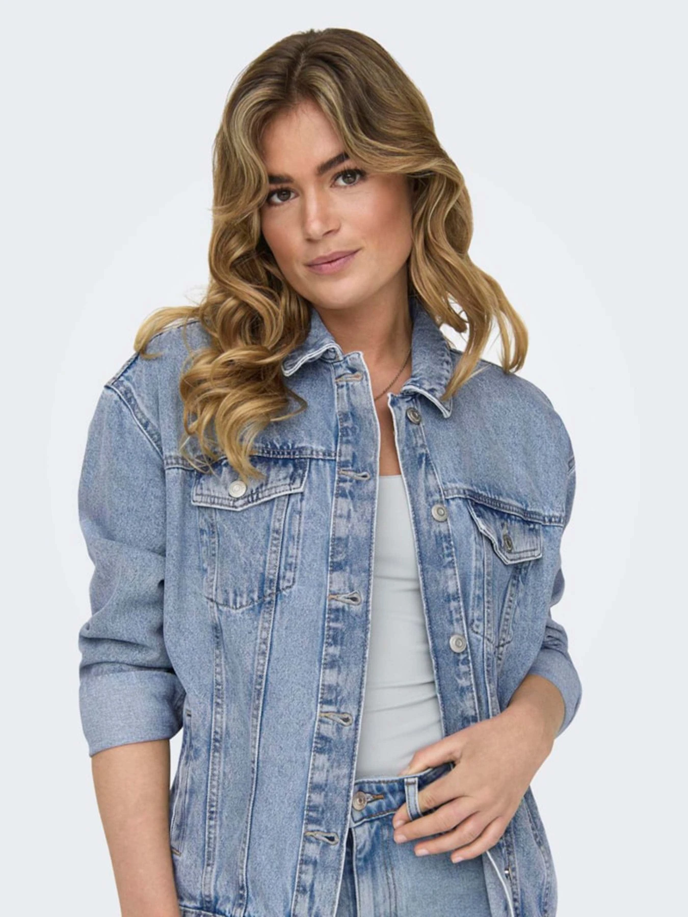 Куртки та дублянки Only модель 15290378_Light Blue Denim Куртки та дублянки Only модель 15290378_Light Blue Denim Фото