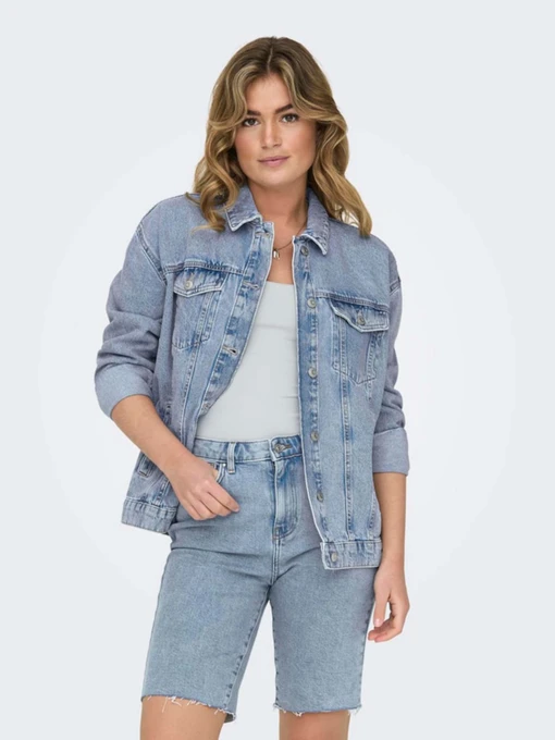 Куртки и дубленки Only модель 15290378_Light Blue Denim Фото