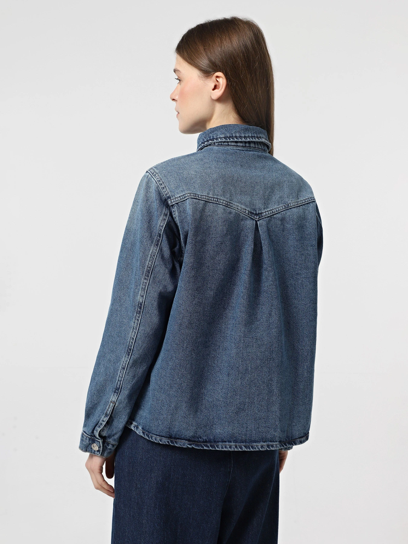 Сорочки Only модель 15337158_Medium Blue Denim Фото