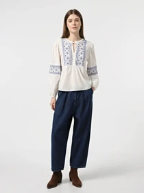 Вишиванки JDY модель 15345478_Cloud Dancer BLUE EMBROIDE Фото