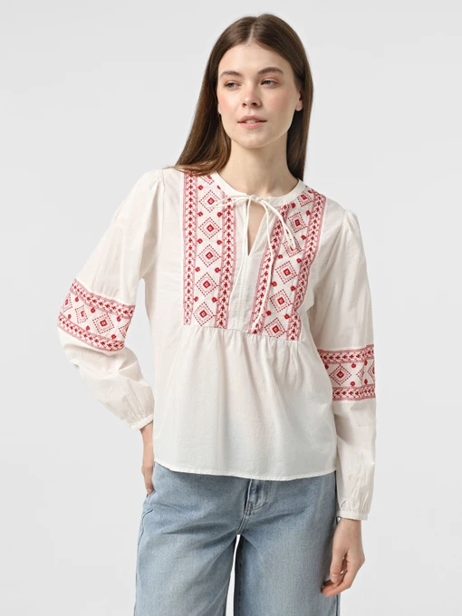 Вышиванки JDY модель 15345478_Cloud Dancer SKI PATROL EM Фото