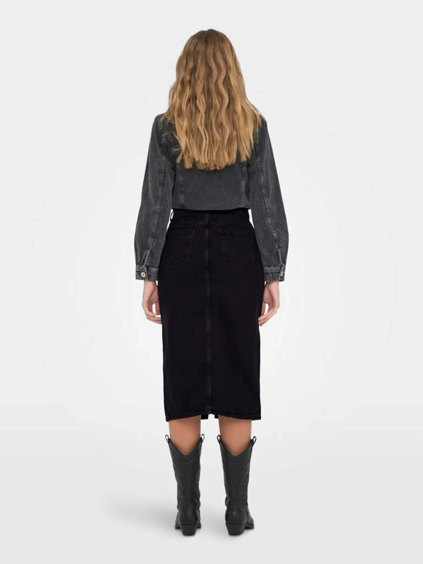 Юбки Only модель 15319268_Washed Black Юбки Only модель 15319268_Washed Black Фото