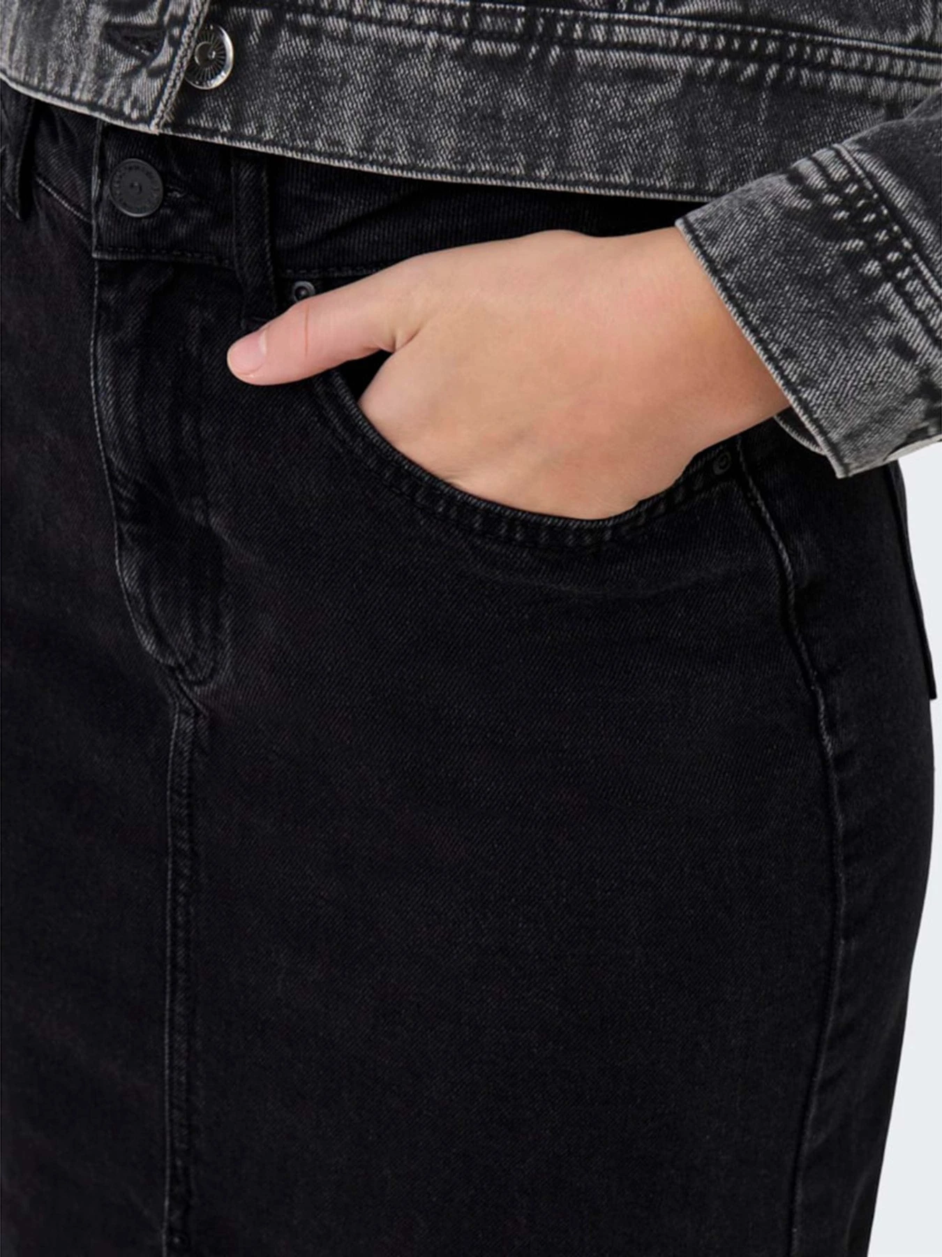 Юбки Only модель 15319268_Washed Black Юбки Only модель 15319268_Washed Black Фото
