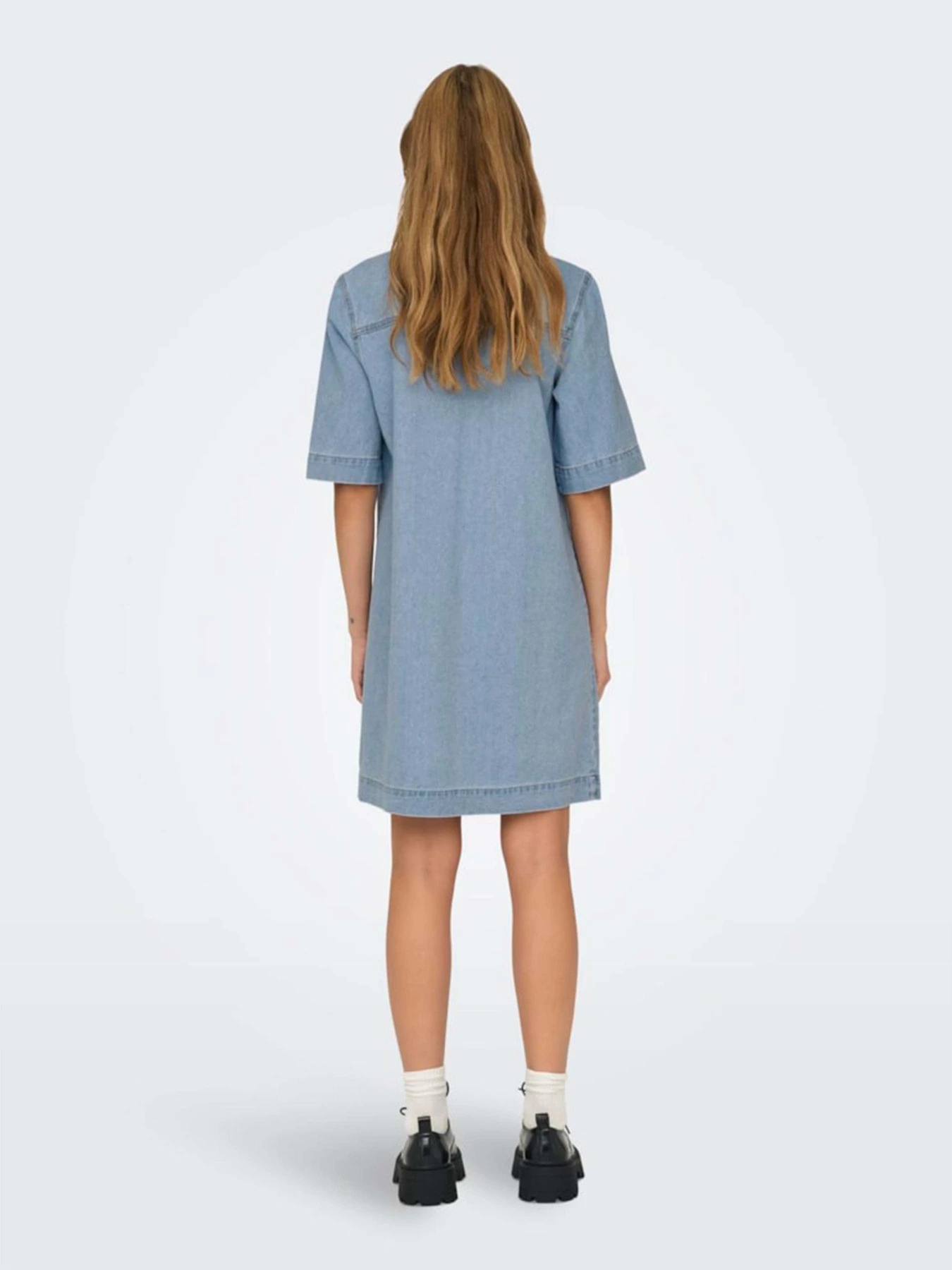 Платья Only модель 15324384_Light Blue Denim Платья Only модель 15324384_Light Blue Denim Фото