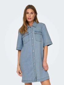 Платья Only модель 15324384_Light Blue Denim Фото