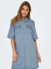 Платья Only модель 15324384_Light Blue Denim Фото