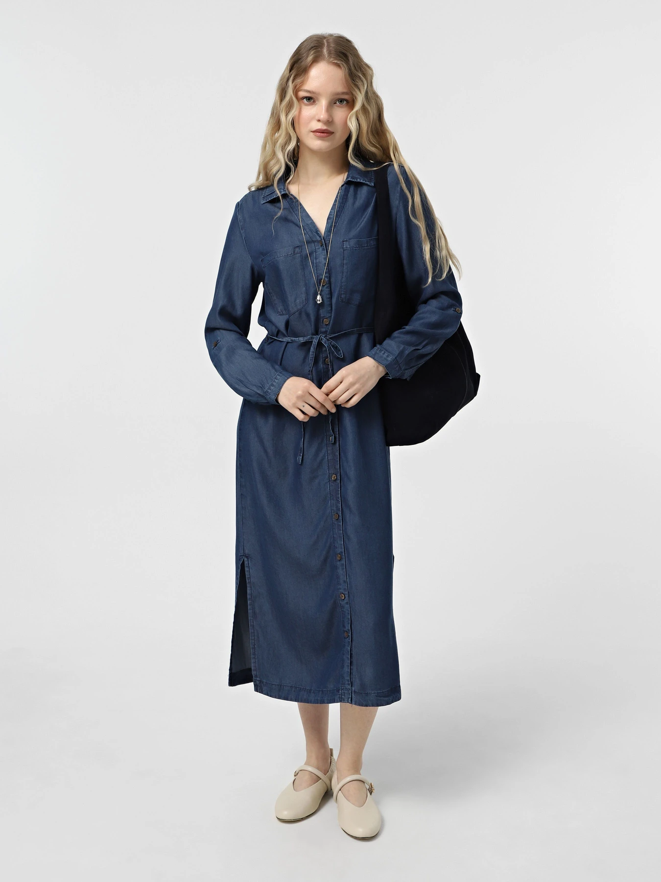 Платья Only модель 15337931_Dark Blue Denim Платья Only модель 15337931_Dark Blue Denim Фото
