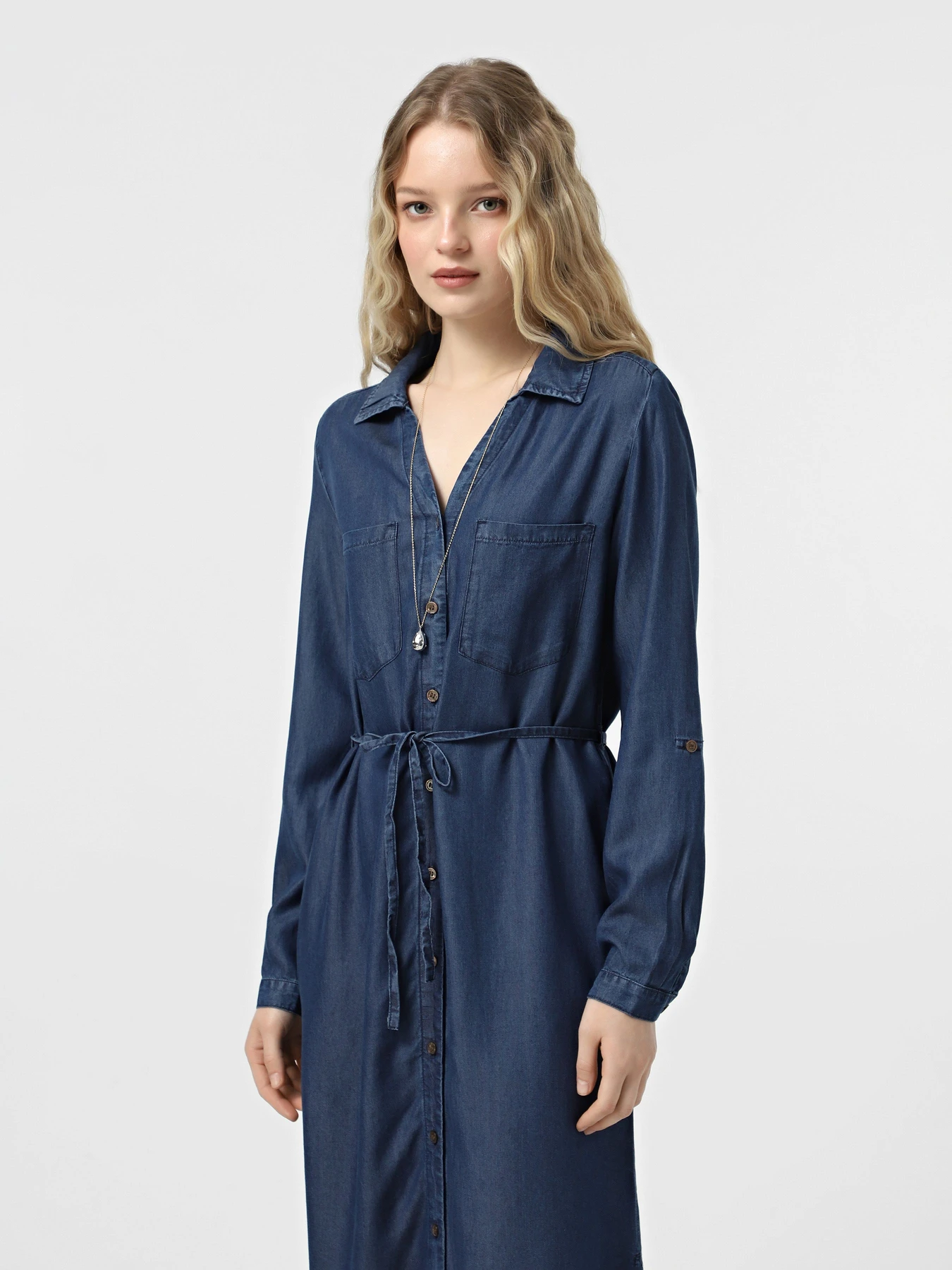 Платья Only модель 15337931_Dark Blue Denim Платья Only модель 15337931_Dark Blue Denim Фото