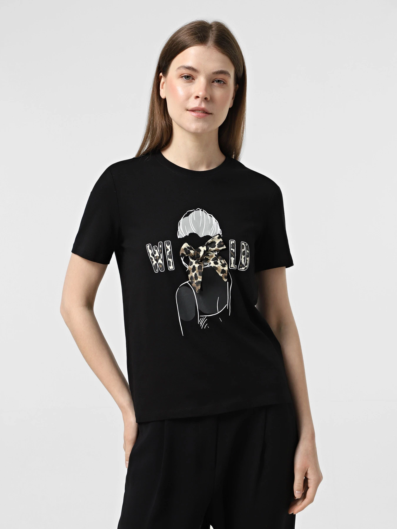 Футболки и поло Only модель 15348458_Black Wild Футболки и поло Only модель 15348458_Black Wild Фото