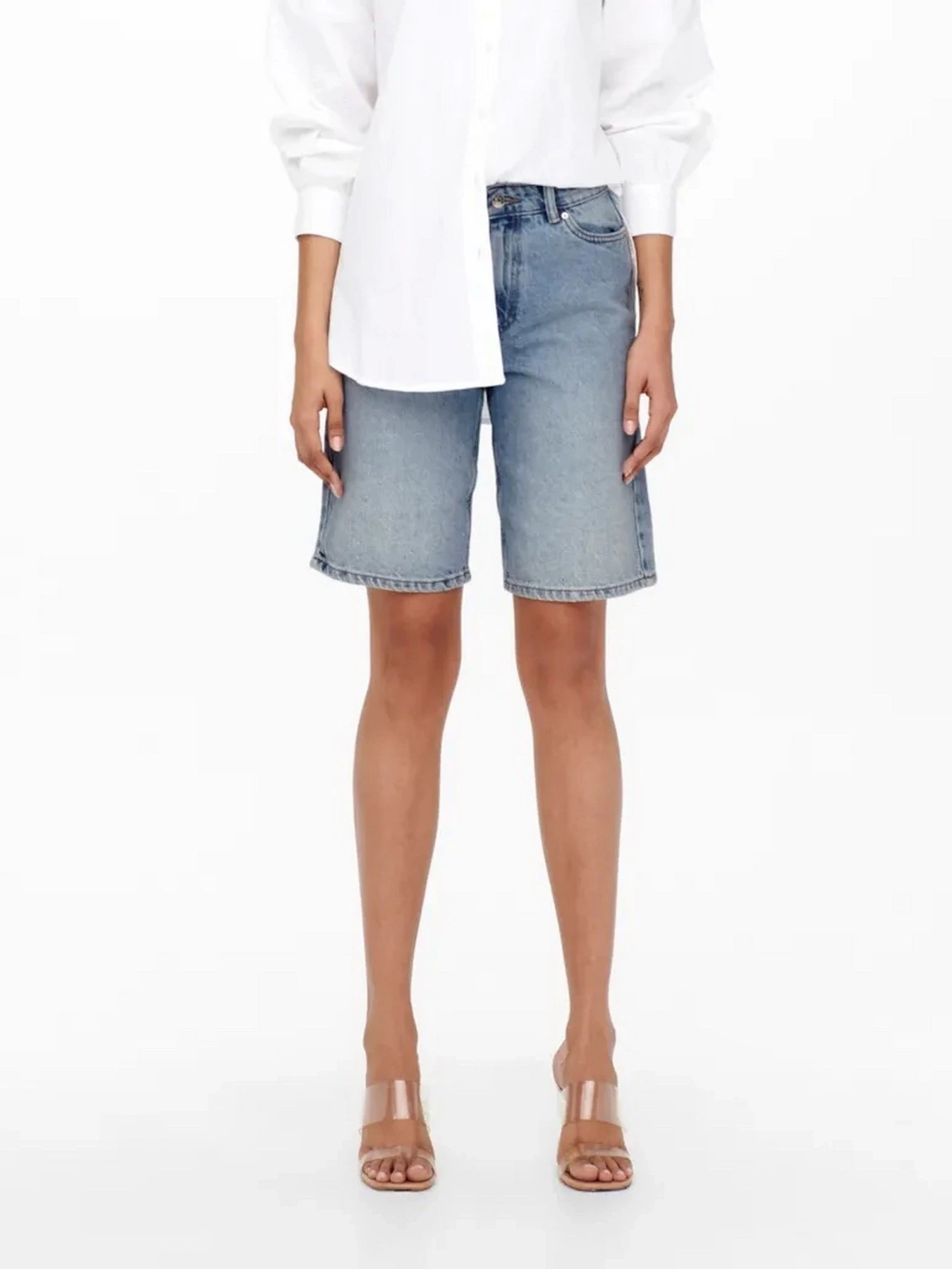 Шорты Only модель 15256709_Light Blue Denim Шорты Only модель 15256709_Light Blue Denim Фото