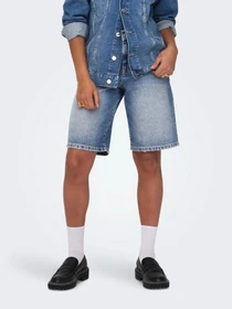 Шорты Only модель 15340976_Medium Blue Denim Фото