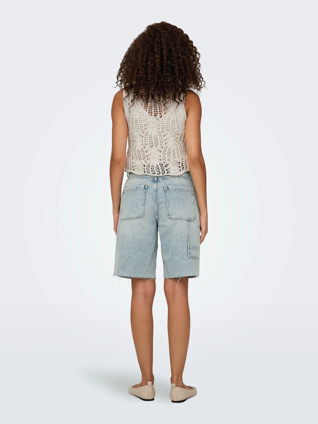 Шорты Only модель 15344302_Medium Blue Denim Фото