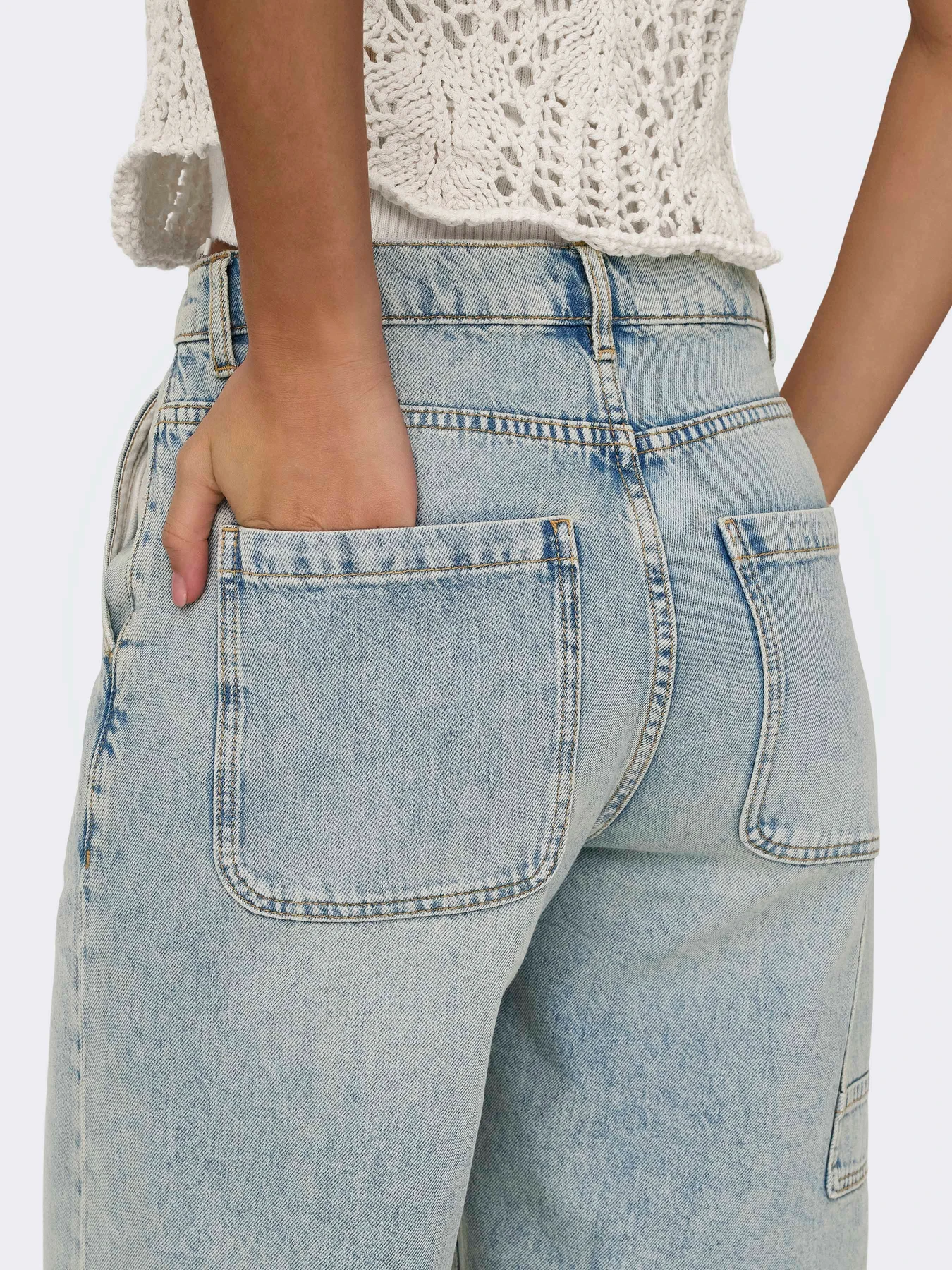 Шорты Only модель 15344302_Medium Blue Denim Фото