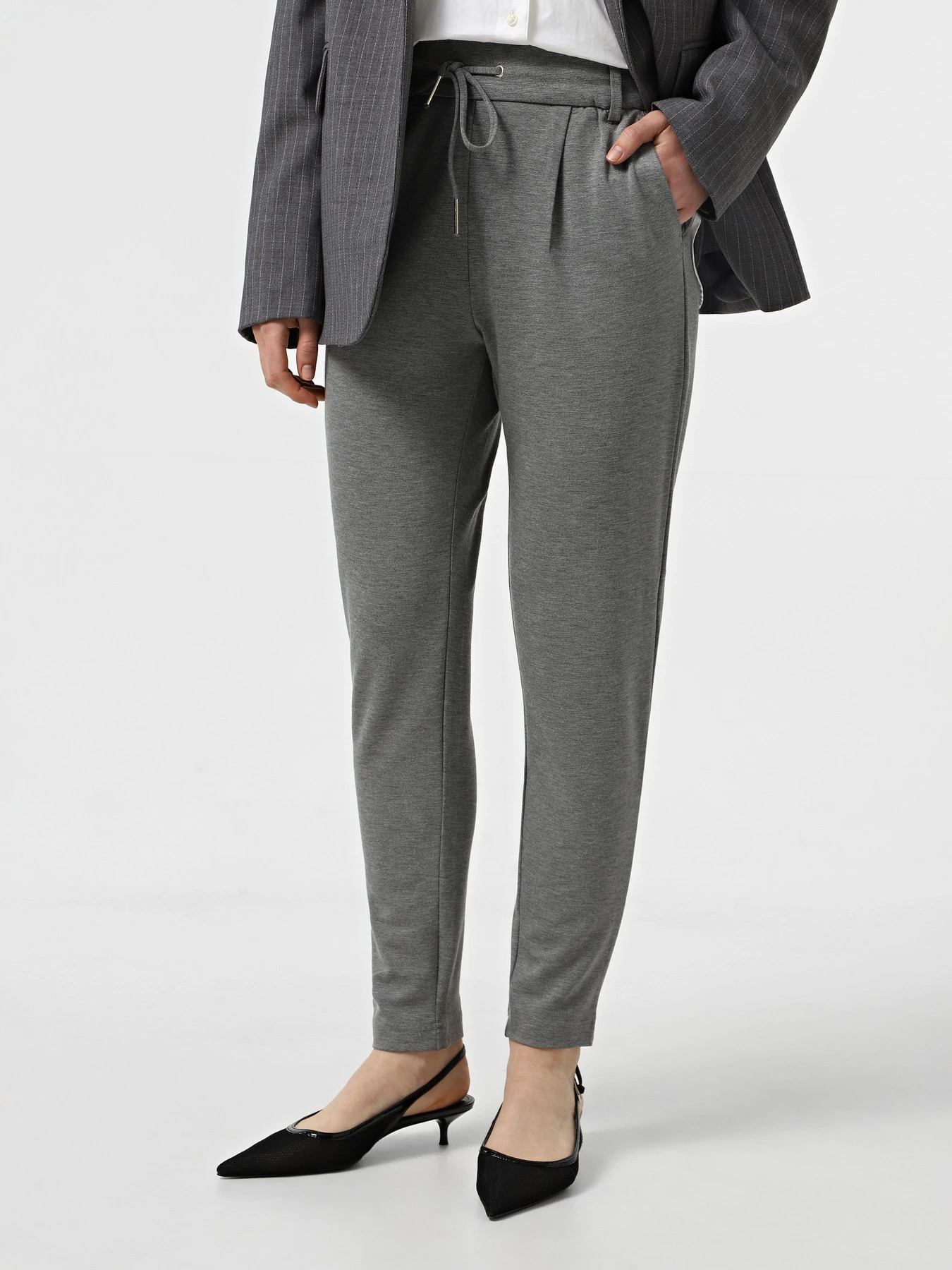 Брюки Only модель 15115847_Medium Grey Melange Брюки Only модель 15115847_Medium Grey Melange Фото