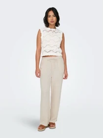Штани Only SIESTA MW PULL-UP LINEN модель 15322263_Moonbeam Фото