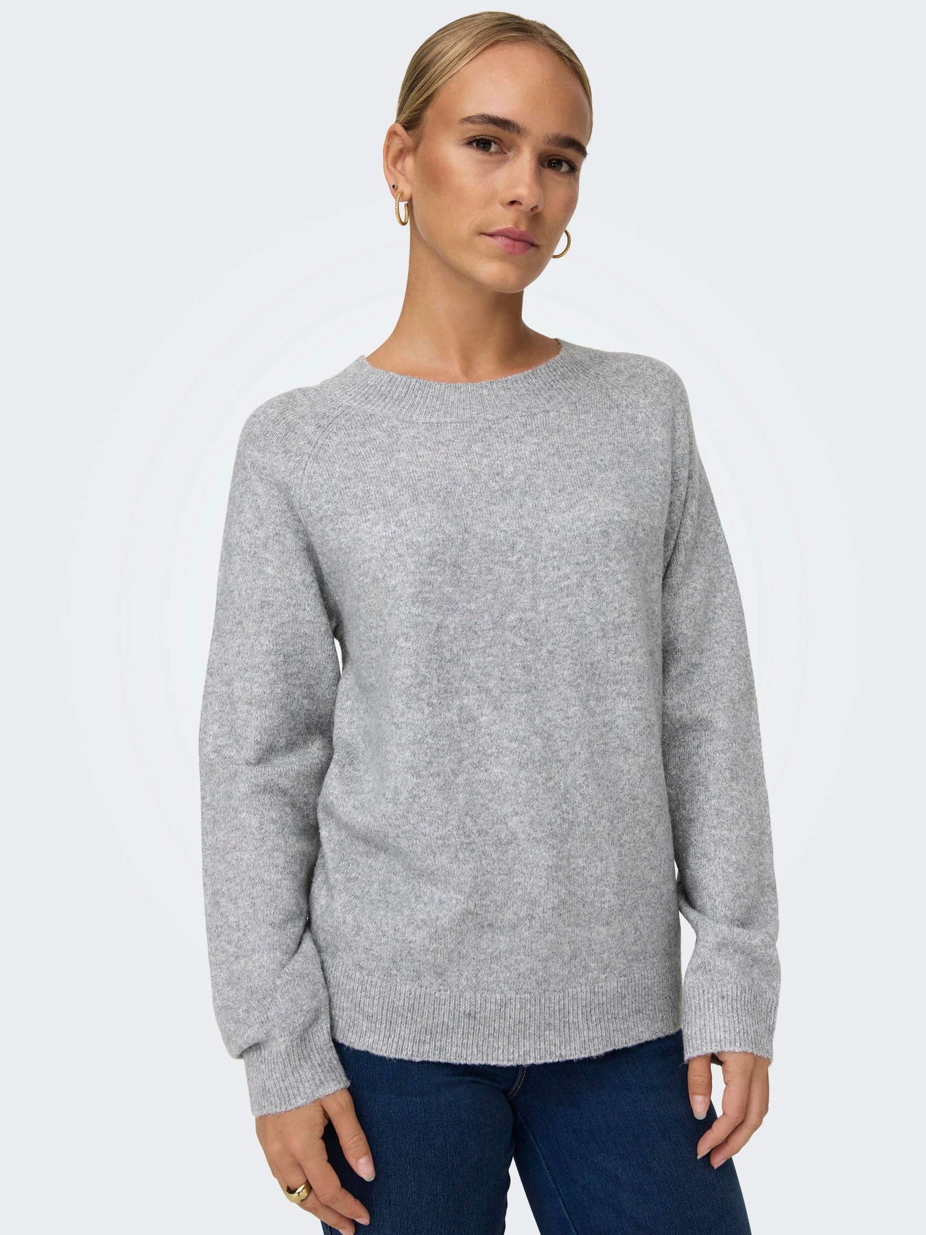 Светри та кардигани Only RICA LIFE L/S PULLOVER модель 15204279_Light Grey Melange Светри та кардигани Only RICA LIFE L/S PULLOVER модель 15204279_Light Grey Melange Фото