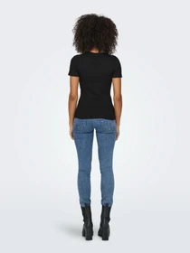 Футболки і поло Only EASY S/S O-NECK TOP модель 15330639_Black Фото