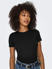Футболки і поло Only EASY S/S O-NECK TOP модель 15330639_Black Фото