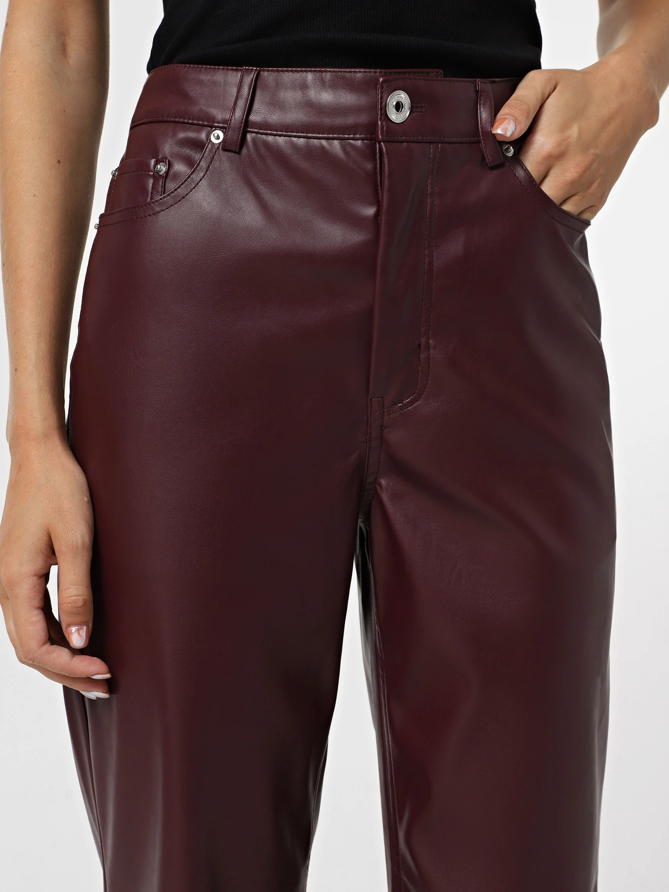 Штани Only SADIE FAUX LEATHER PANTS модель 15349078_Mauve Wine Штани Only SADIE FAUX LEATHER PANTS модель 15349078_Mauve Wine Фото