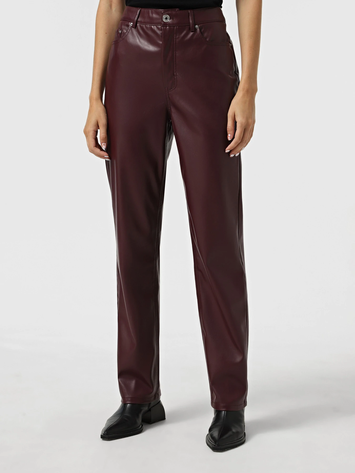 Штани Only SADIE FAUX LEATHER PANTS модель 15349078_Mauve Wine Штани Only SADIE FAUX LEATHER PANTS модель 15349078_Mauve Wine Фото