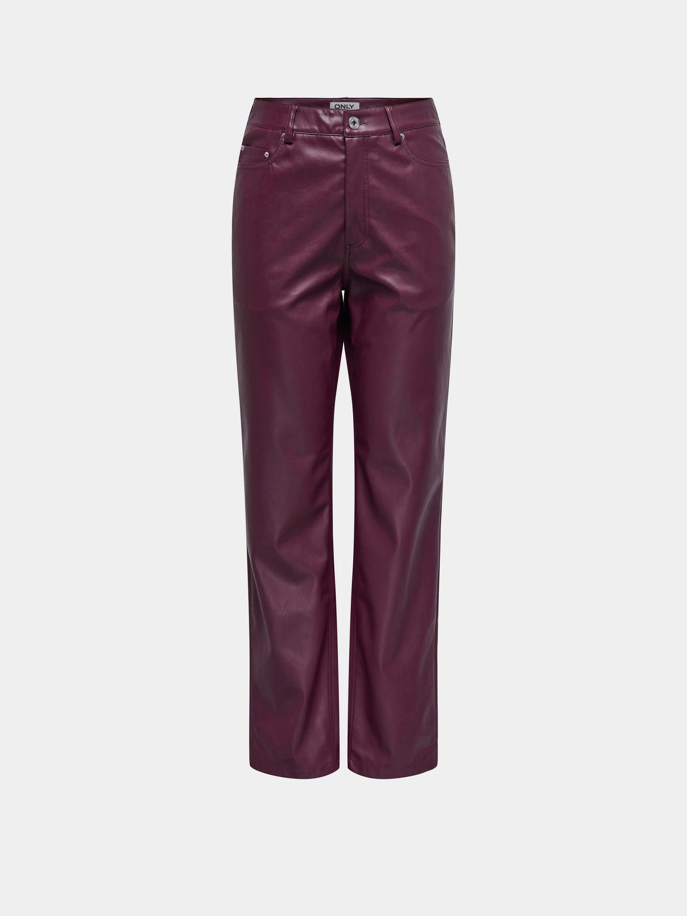 Штани Only SADIE FAUX LEATHER PANTS модель 15349078_Mauve Wine Штани Only SADIE FAUX LEATHER PANTS модель 15349078_Mauve Wine Фото