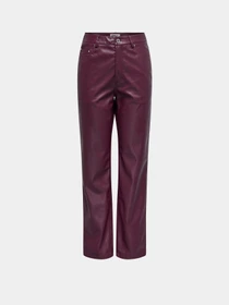Штани Only SADIE FAUX LEATHER PANTS модель 15349078_Mauve Wine Фото