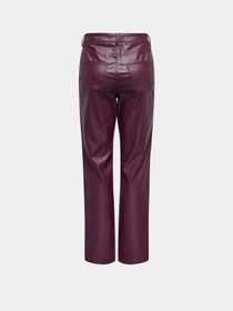 Штани Only SADIE FAUX LEATHER PANTS модель 15349078_Mauve Wine Фото