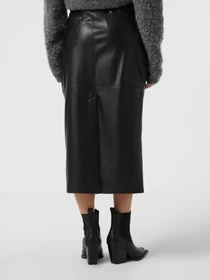 Юбки Only VERONA FAUX LEATHER LONG SKIRT модель 15350363_Black Фото