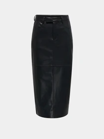 Юбки Only VERONA FAUX LEATHER LONG SKIRT модель 15350363_Black Фото