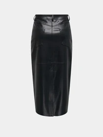 Юбки Only VERONA FAUX LEATHER LONG SKIRT модель 15350363_Black Фото